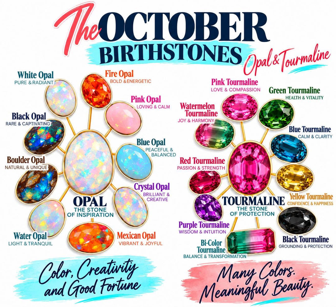 October Couldn't Pick Just One: Let's Talk Opals & Tourmalines