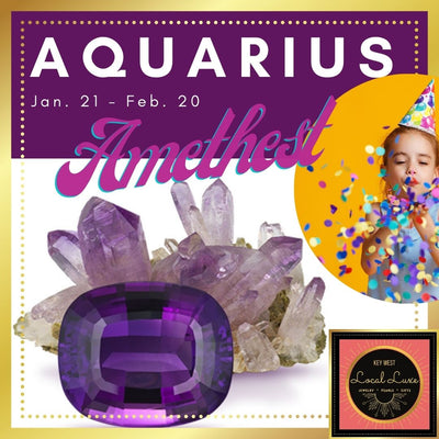 Aquarius - Amethyst and the SEVEN Alternatives, Oh My! A rich montage of Aquarius' buncha birthstones & why + Happy Birthday! :D