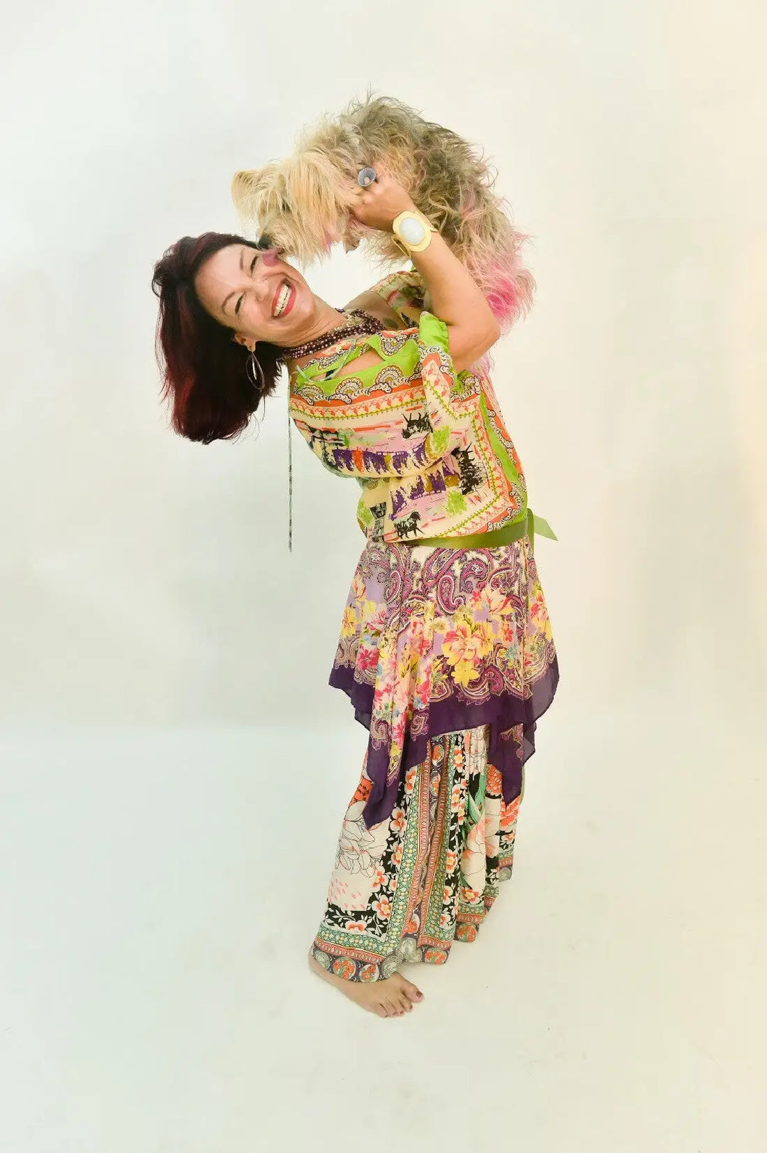 Artist Owner Barb Grob Poses for an Instore Magazine Photo Shoot