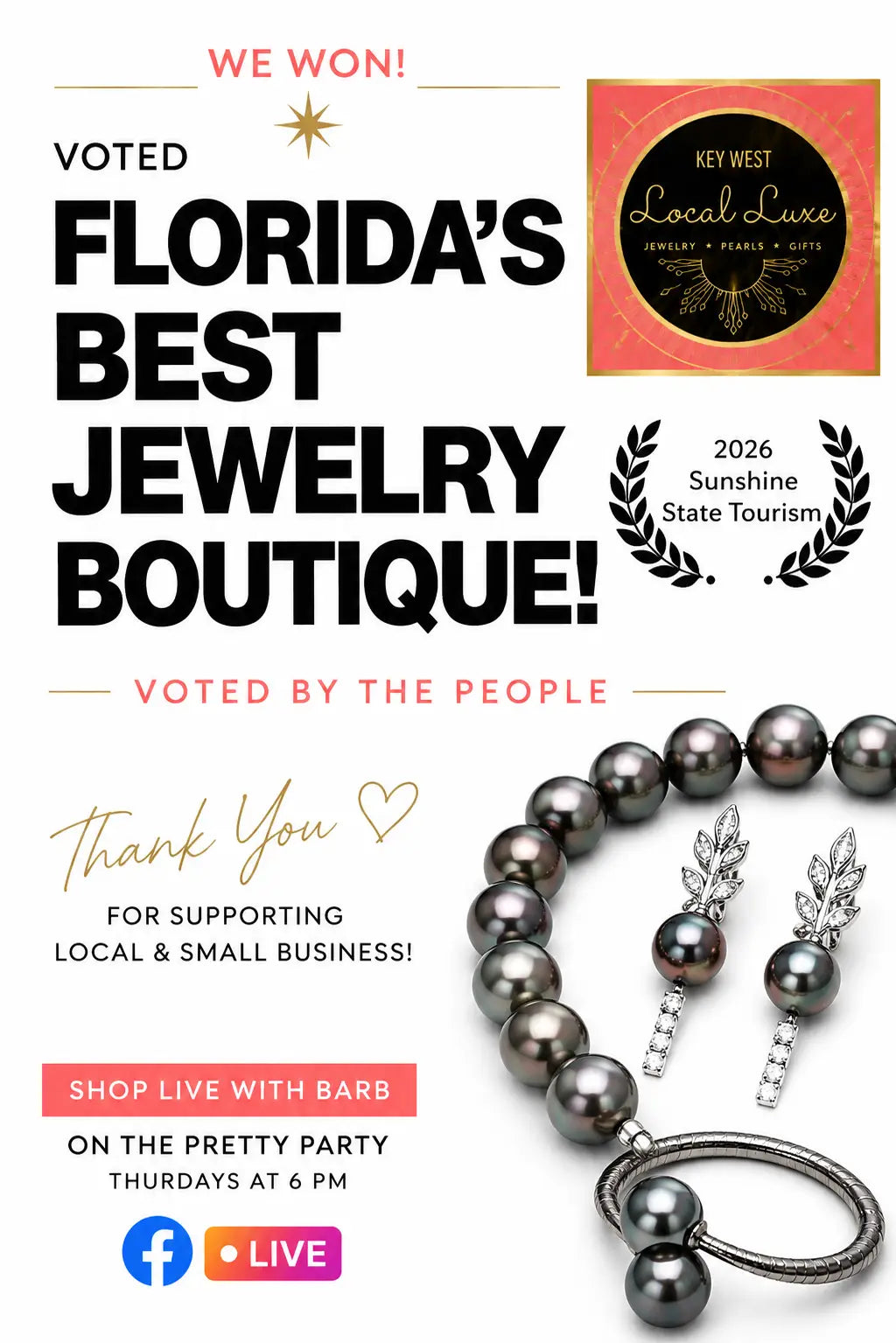 We did it Y’all, Key West Local Luxe Named #1 Boutique Jewelry Store in Florida!