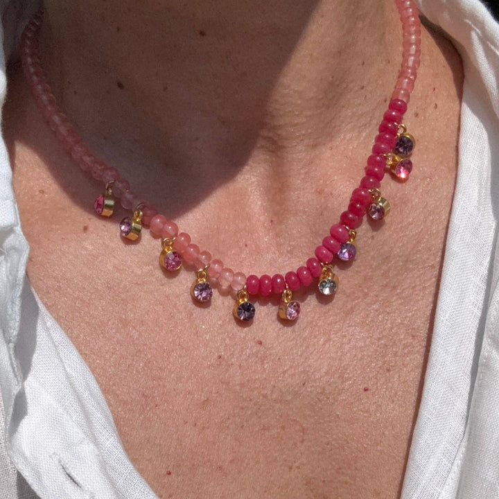 The Gemma Crystal Drop Necklace – view 9