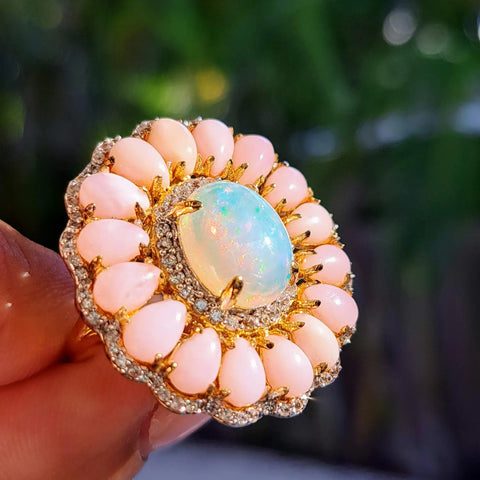 October Birthstones - Opal & Tourmaline
