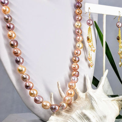 "Kasumi Style" 32" Necklace - Pearls, Sterling
