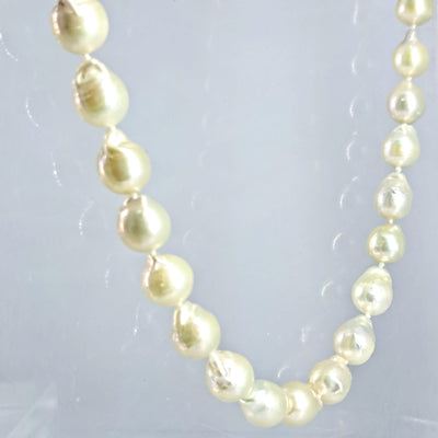"Beautiful Billows" 18"-20" Necklace - Pearls, Sterling