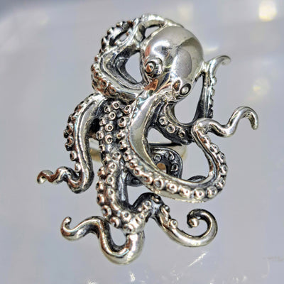 "Hug Me Tender" Adjustable Size Ring - Sterling Silver