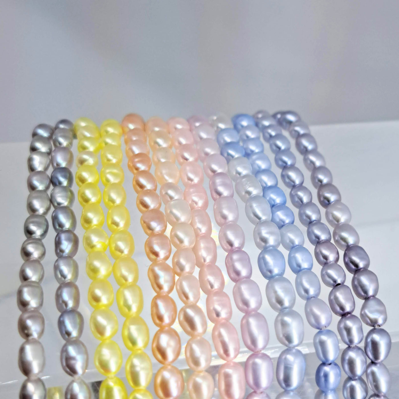 "Like a Rainbow" 36" Necklace - Pearls