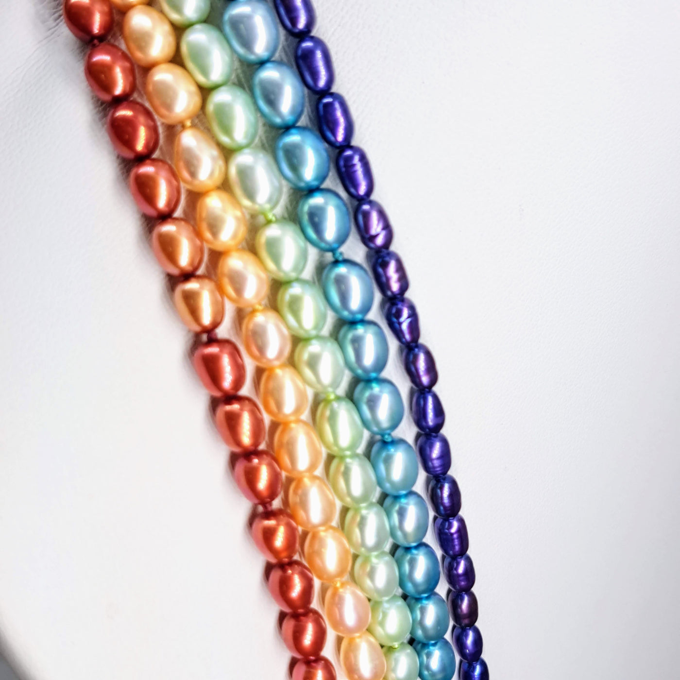 "Like a Rainbow" 36" Necklace - Pearls