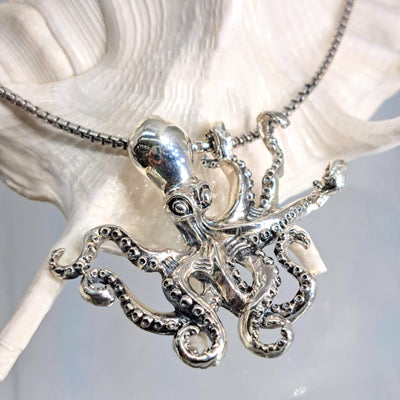 "The Kraken" 18" Necklace - Sterling