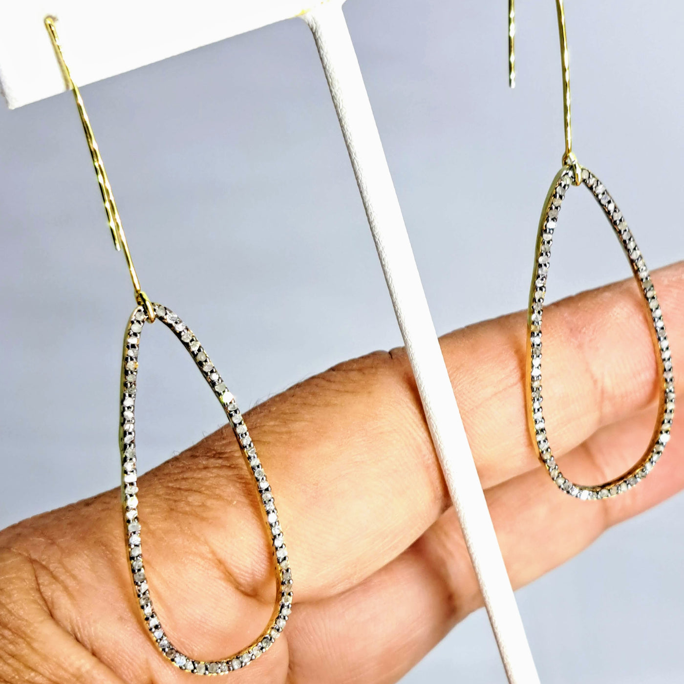 "In The Loop" Earrings By Barb - 2 STYLES! Diamond, Gold Sterling
