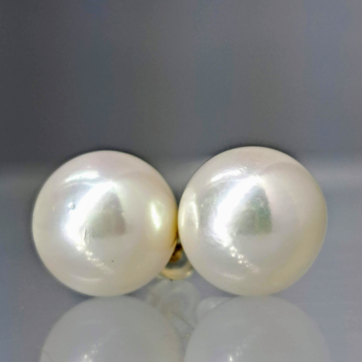 "Classic Pearl Studs" Earrings - South Sea Pearls, 14k Gold