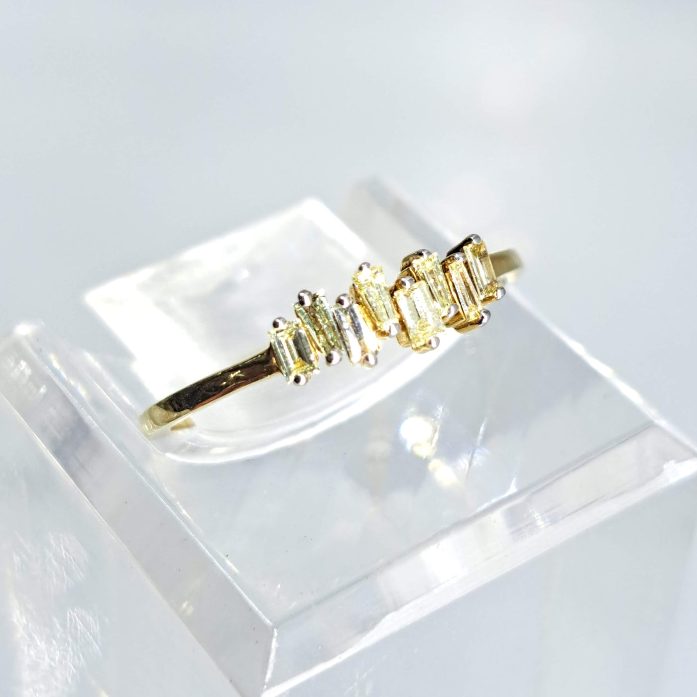 "Sparkler" Sz 6.5 Ring - Diamonds, 14K Gold