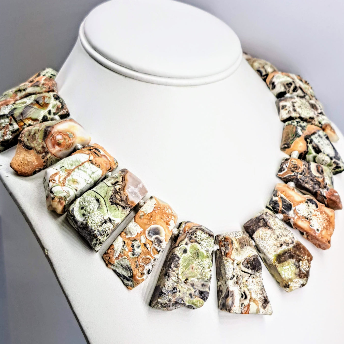 "BOLD As LOVE!" 16" & 18-20" Necklace Collection - MANY Options! Live Edge Mineral Slabs