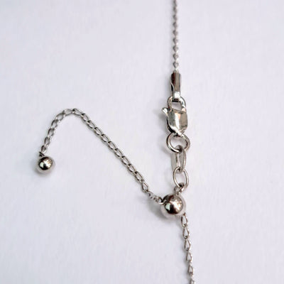 "Fortune Teller" Adjustable (Up to 24") Pendant Necklace, - Tahitian Pearl, Sterling Silver