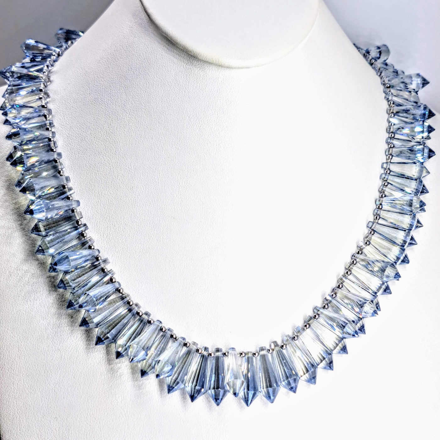 "Sparkle Fest - BLUE!" Necklaces - Swarovski Crystals with Anti-tarnish Sterling or 14K Gold