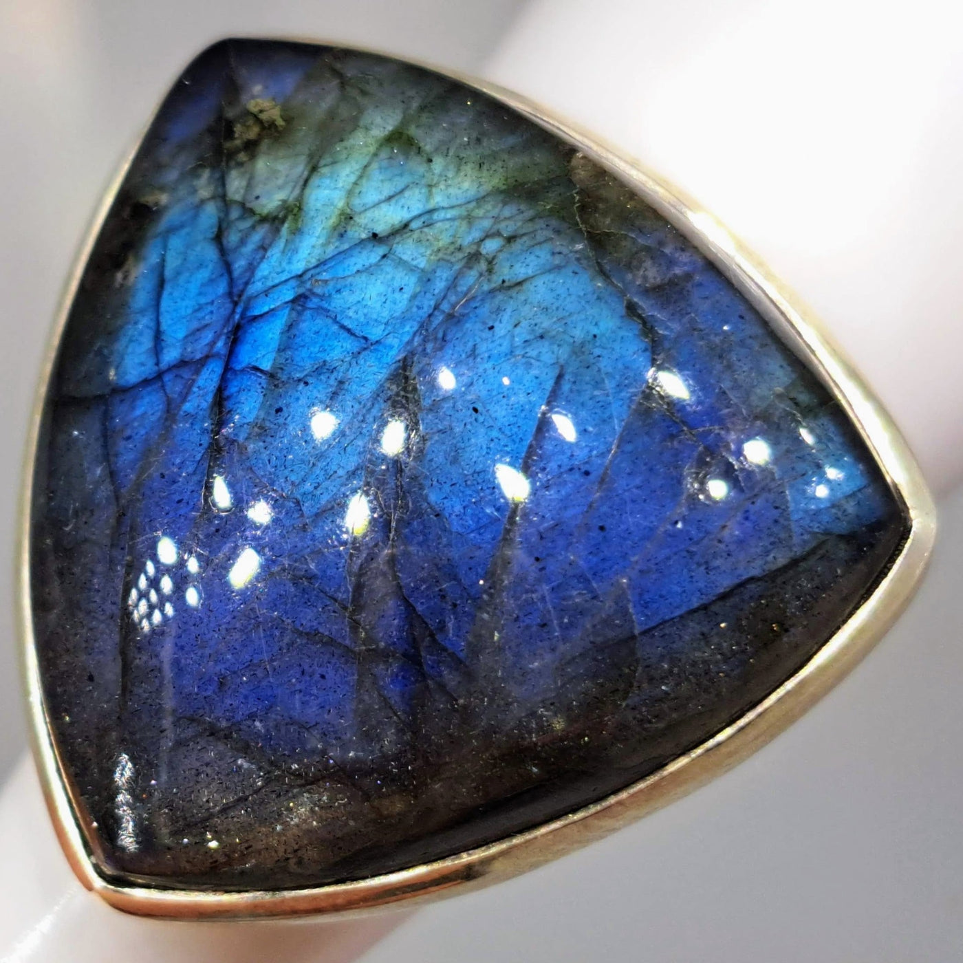 "Deep Blue" Sz 7 Ring - Labradorite, Sterling