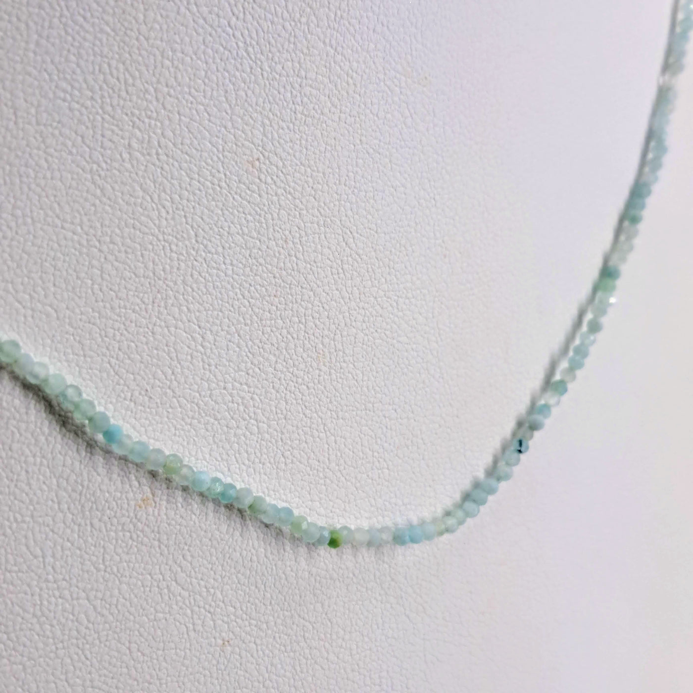 "The Strand" 20" Necklace - Larimar, Sterling