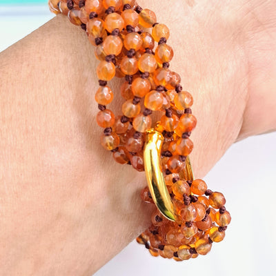 "Fly Dragonfly!" Necklace/Bracelet/Pendant - Carnelian, Bronze, Enamel