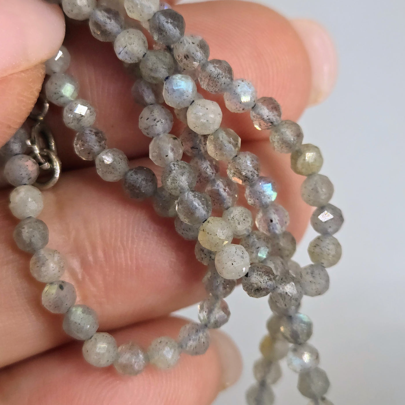 "Ocean Wellness" Pendant Necklace - Jasper, Apatite, Labradorite, Sterling