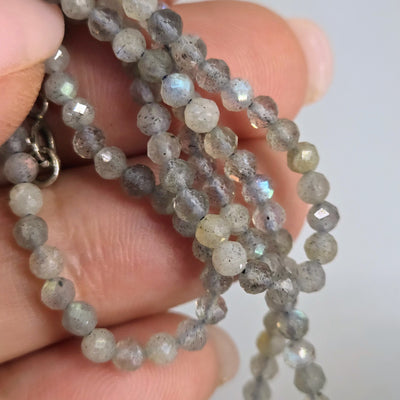 "Ocean Wellness" Pendant Necklace - Jasper, Apatite, Labradorite, Sterling