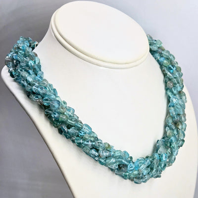"Mermaid's Flair" 20" Necklace - Apatite, Amazonite, Magnetic Clasp