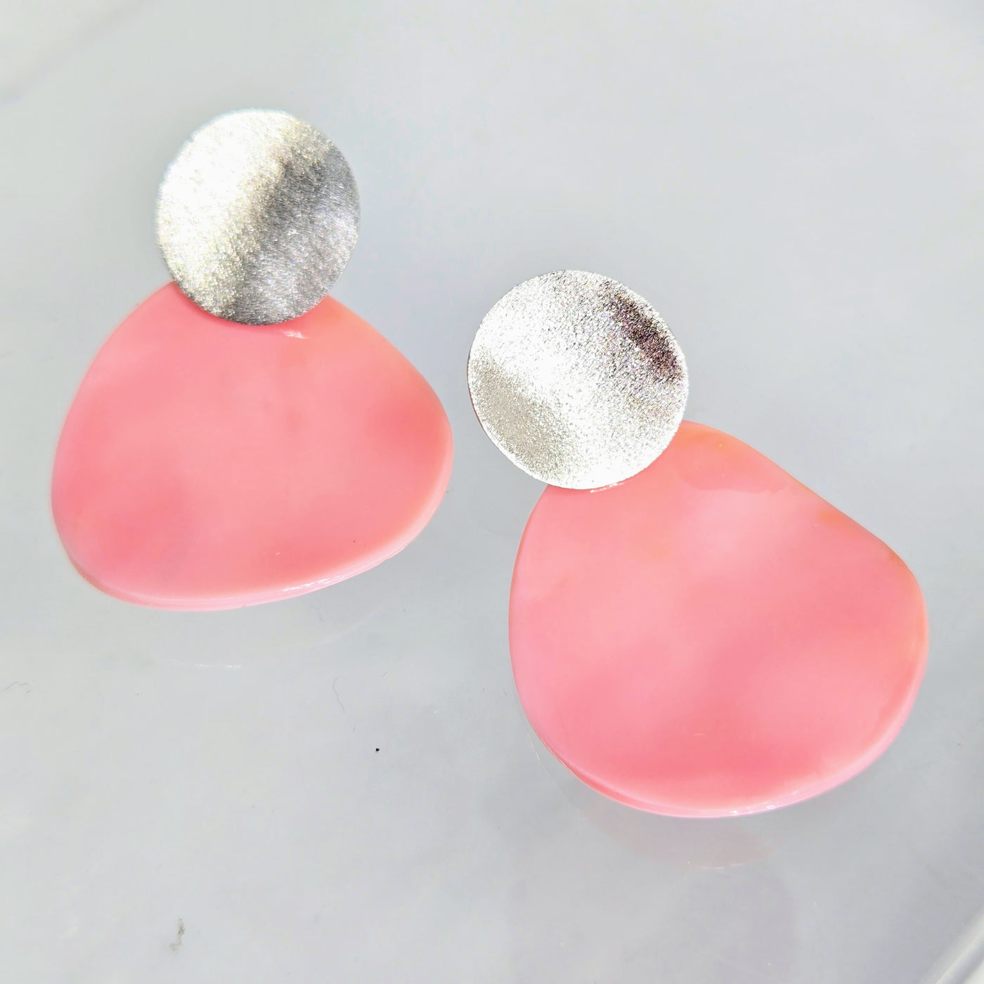 "Conch Petals" 1.75" Earrings - Conch Shell, Anti-tarnish Sterling