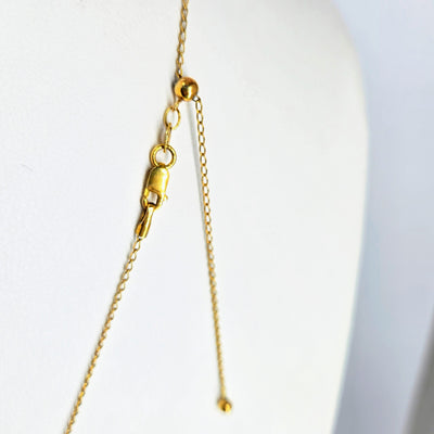 "Flutter!" Pendant Necklace - Topaz, Black Sterling, 18k Gold Accents