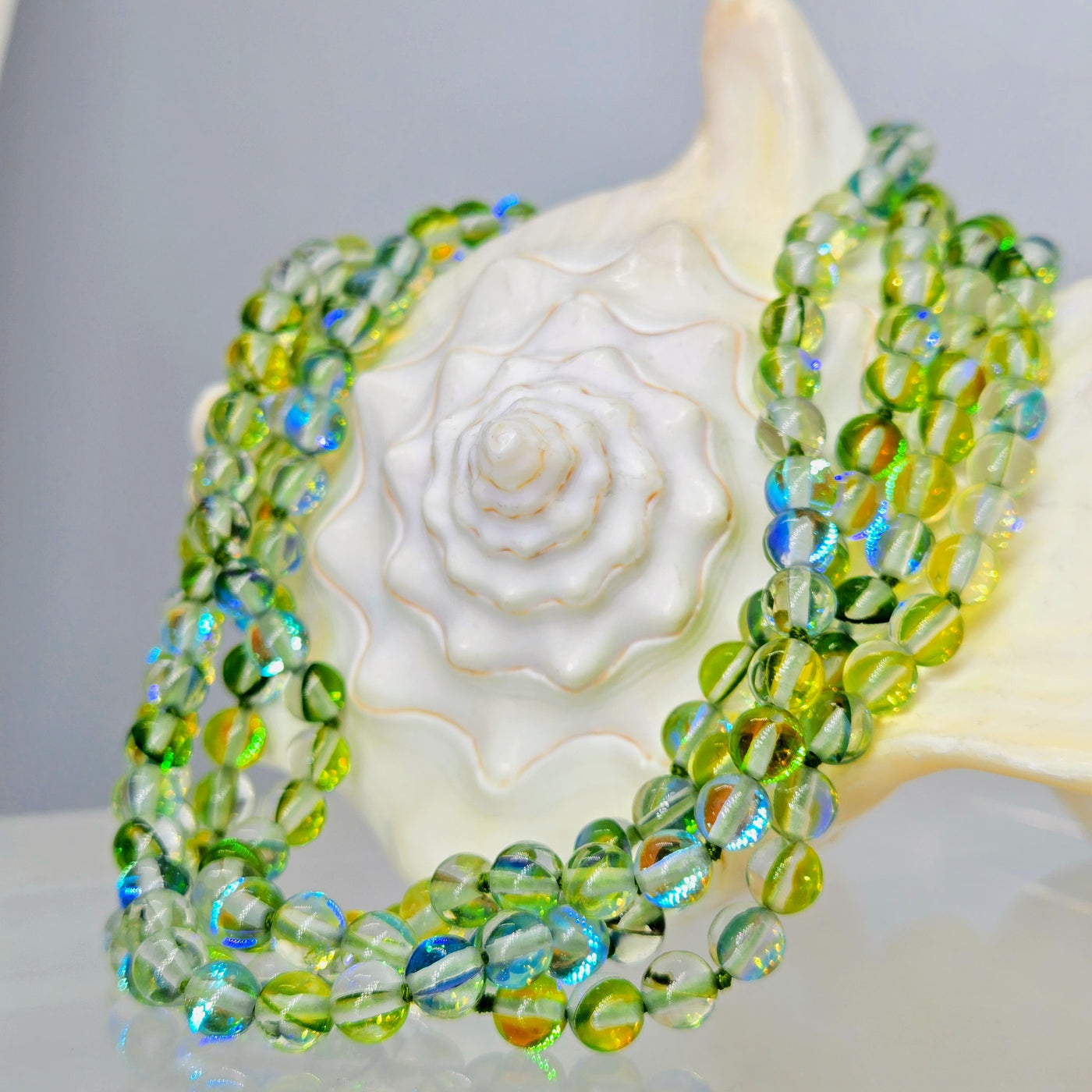 "Mermaid's Tears" 50" Necklace - Mermaid Glass
