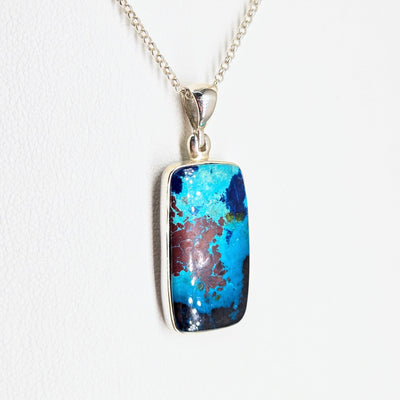 "The Reef" - Pendant Necklace - Shattukite, Sterling