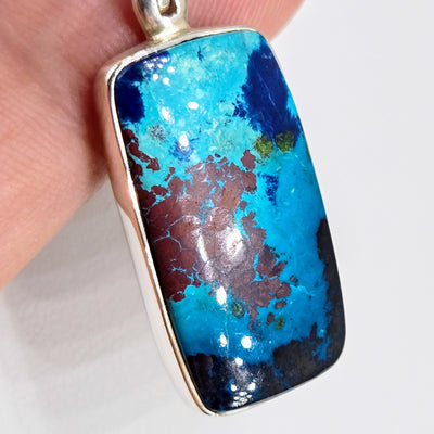 "The Reef" - Pendant Necklace - Shattukite, Sterling