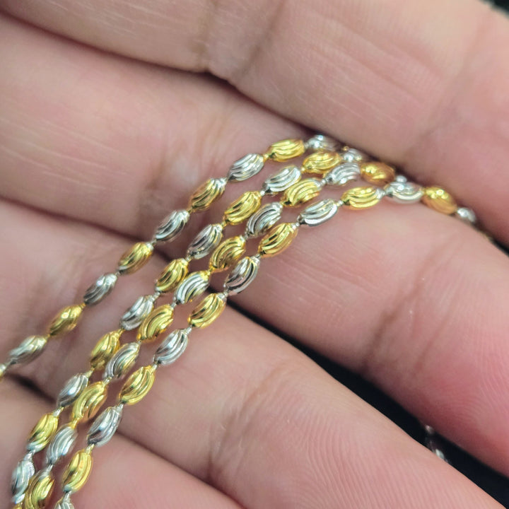 "Basically Beautiful" 9" - 11" Anklet - Anti-tarnish Sterling & Gold Sterling