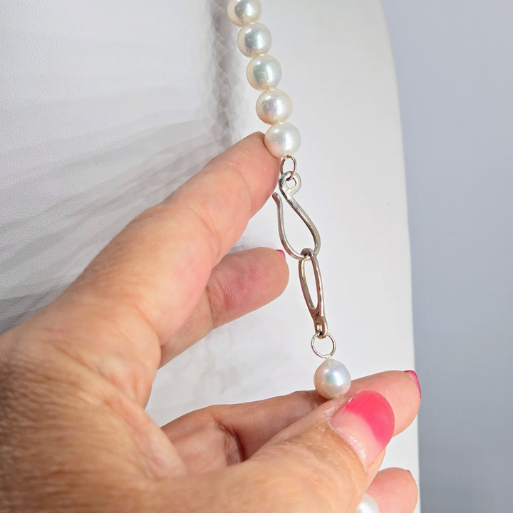 "Exceptional!" 28" Necklace - Pearls, Sterling Clasp