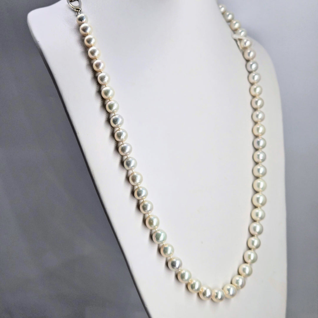 "Exceptional!" 28" Necklace - Pearls, Sterling Clasp