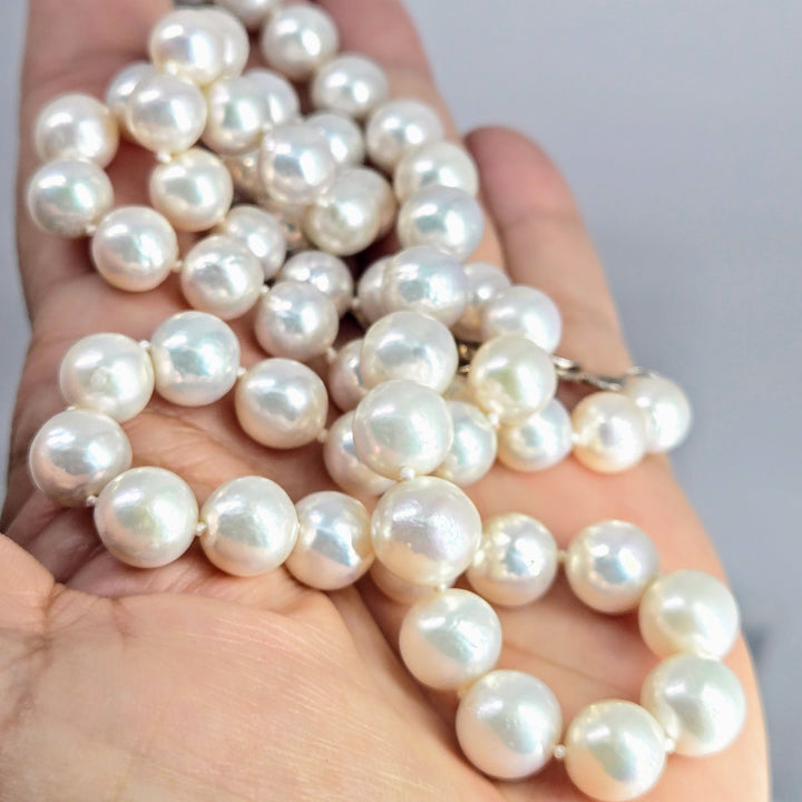 "Exceptional!" 28" Necklace - Pearls, Sterling Clasp