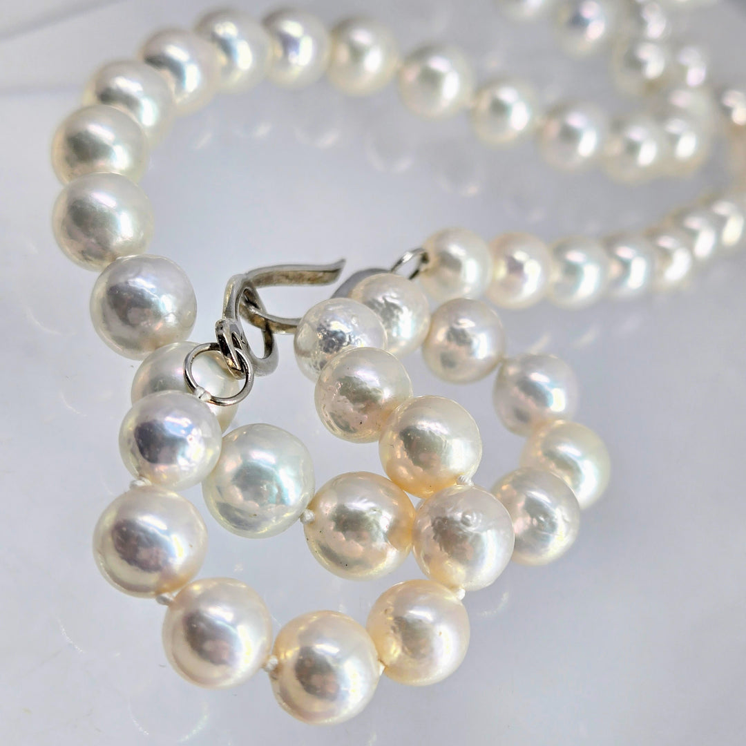 "Exceptional!" 28" Necklace - Pearls, Sterling Clasp