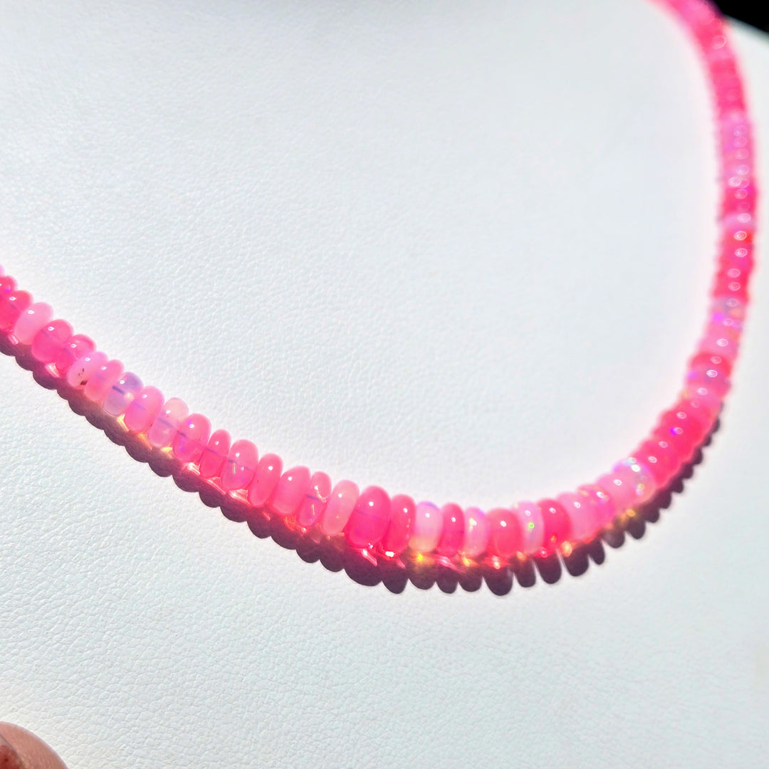 "Hot House Flowers!" 16" - 18" Necklace - Opal, Sterling | Key West Local Luxe