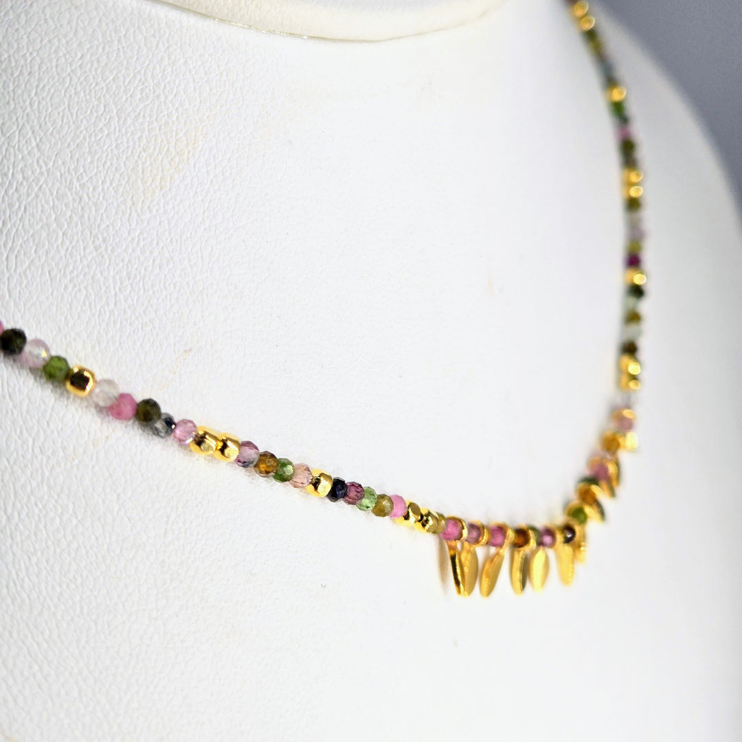 "Prickly Pear" Micro-Faceted Tourmaline Necklace