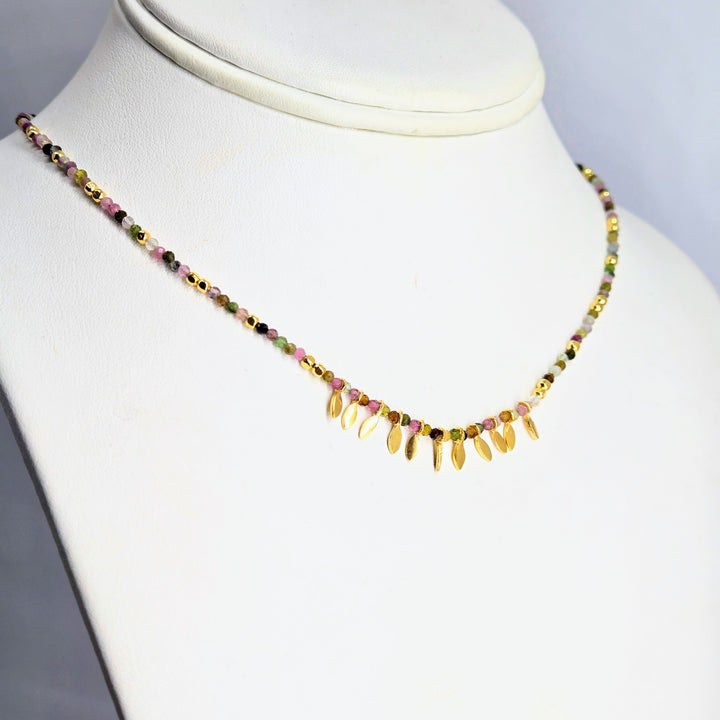 "Prickly Pear" Micro-Faceted Tourmaline Necklace