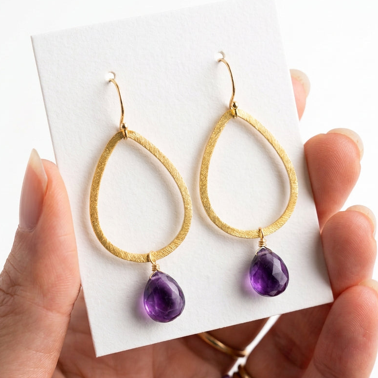 "Magical Mystical" Reversible Amethyst Earrings