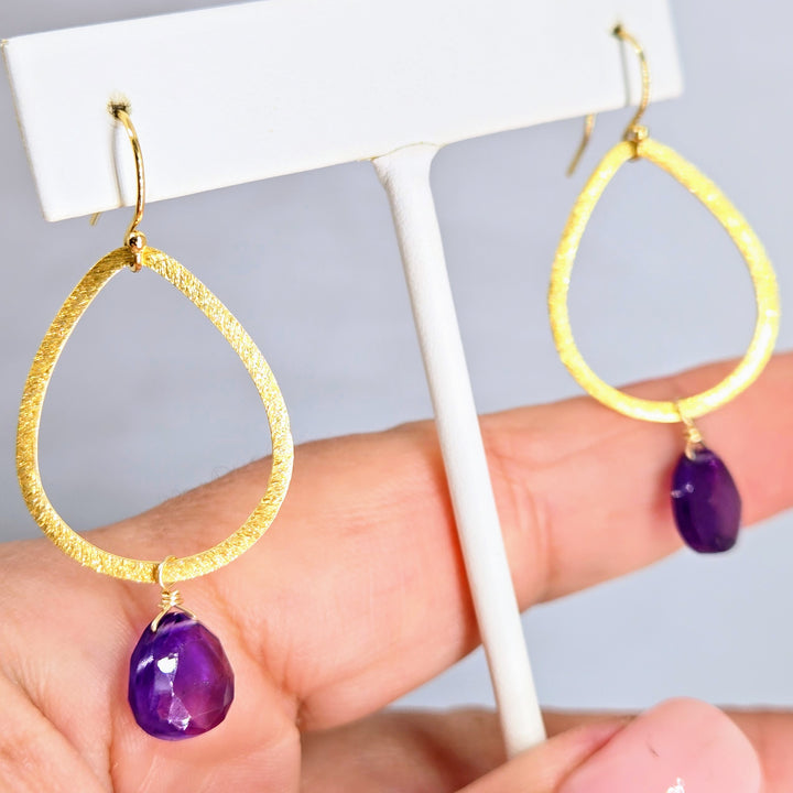 "Magical Mystical" Reversible Amethyst Earrings