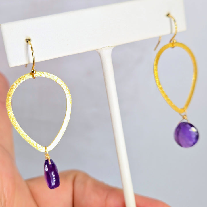 "Magical Mystical" Reversible Amethyst Earrings