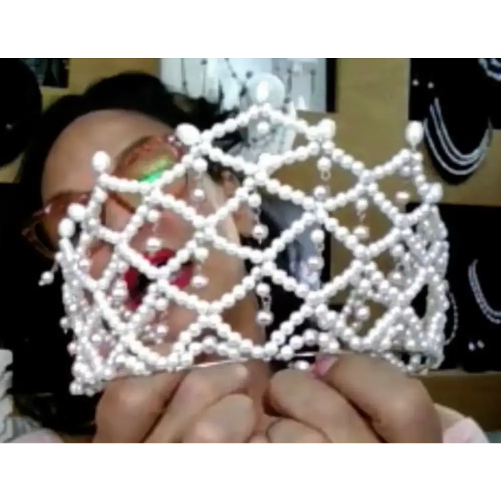 6/25 Show Item #27: Pearl Crown - Hair Accessories
