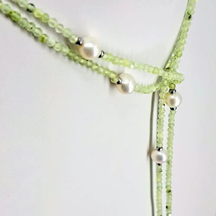 ?60 Inches of Love!’ 60’’ Necklace/bracelet Convertible - Gemstones Pearls Hematite (+ Sp Enhancer Clip) - Necklace