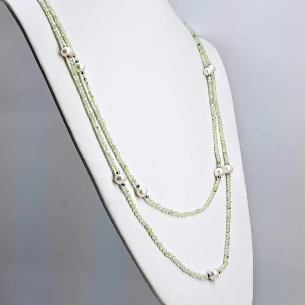 ?60 Inches of Love!’ 60’’ Necklace/bracelet Convertible - Gemstones Pearls Hematite (+ Sp Enhancer Clip) - Necklace