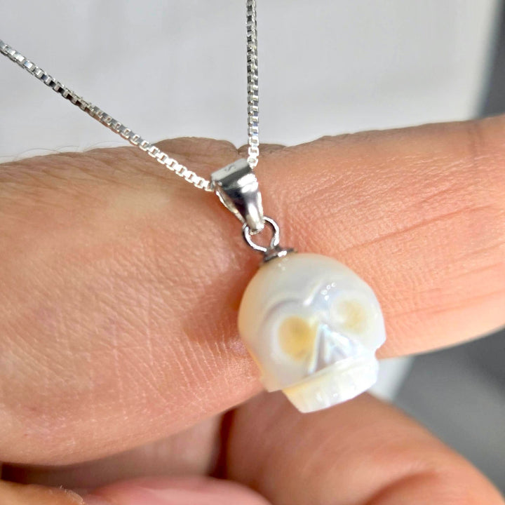 "My Boo!" 18" Necklace - Pearl, Anti-tarnish Sterling
