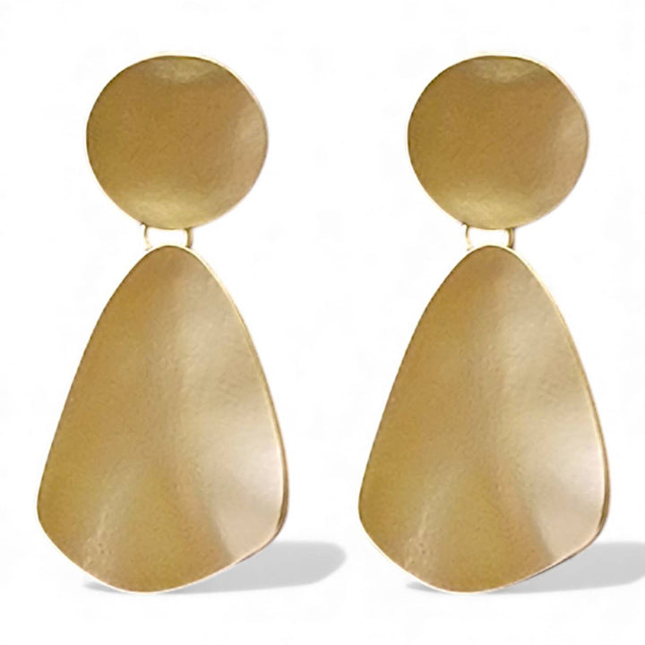 Gold Sculpted Statement Earrings | Handmade Jewelry | Key West Local Luxe