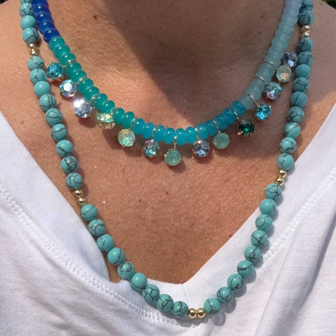 The Gemma Crystal Drop Necklace – view 5