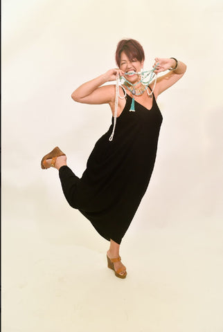 Artist Owner Barb Grob Poses for an Instore Magazine Photo Shoot