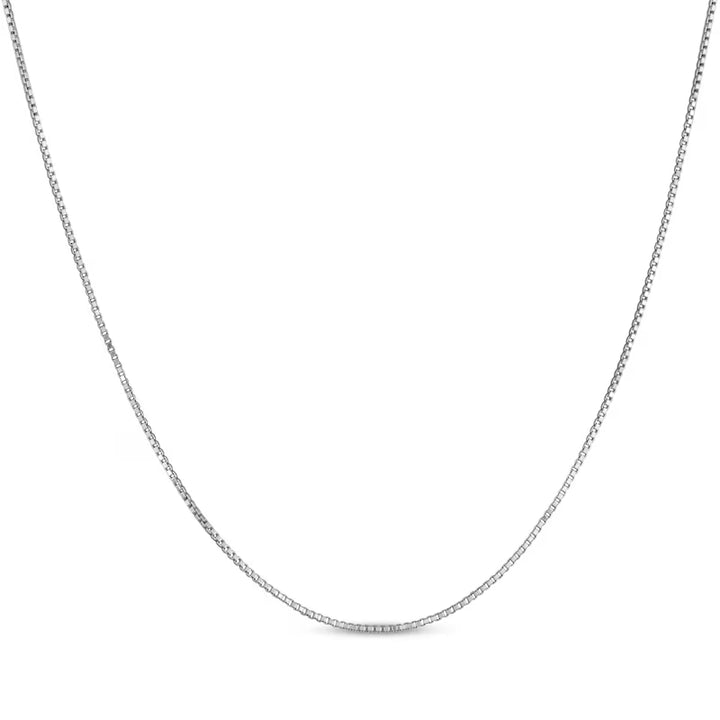 "Classic Box Chain" 18" Necklace - Sterling