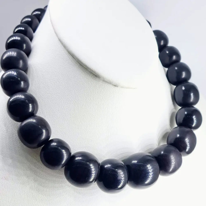 Outlet ?Baller’ 17’’-19’’ Necklace - Horn Nickle-free Silver Findings