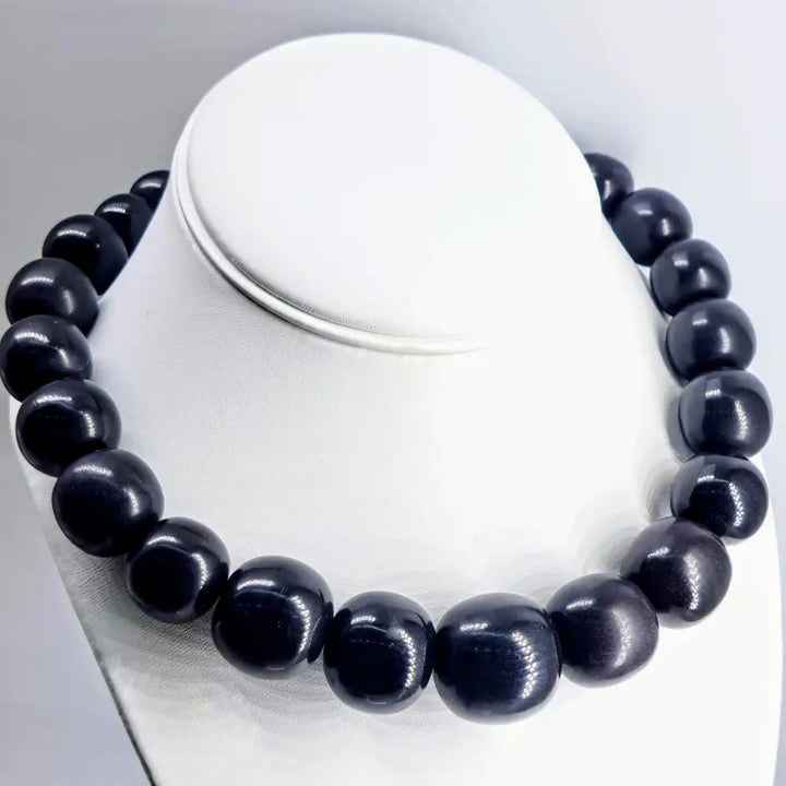 Outlet ?Baller’ 17’’-19’’ Necklace - Horn Nickle-free Silver Findings